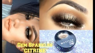 'Maquillaje CITRINE Gem Sparkles Colaboracion Motives Cosmetics / HALO Smokey Eye | auroramakeup'