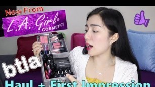 'BTLA Cosmetics (by L.A. Girl) First Impression + Affordable Make Up Haul'