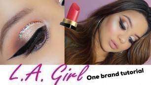 'LA GIRL COSMETICS| ONE BRAND TUTORIAL!'