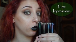'FIRST IMPRESSION - BLACK METAL Liquid Lipstick BLACKMOON COSMETICS | KillerMakeUp'