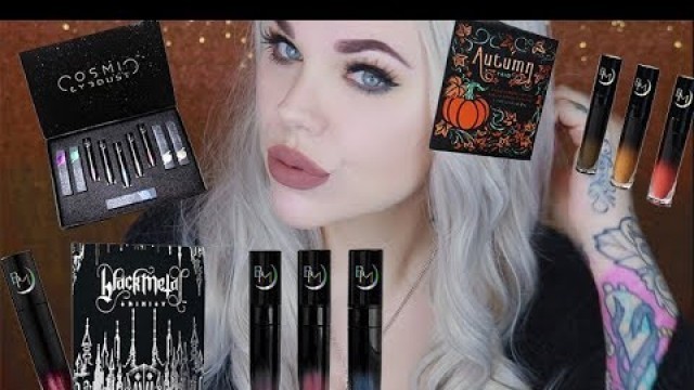 'Black Moon Cosmetics Unpoxing x Lip Swatches x CosmicEyeDust'