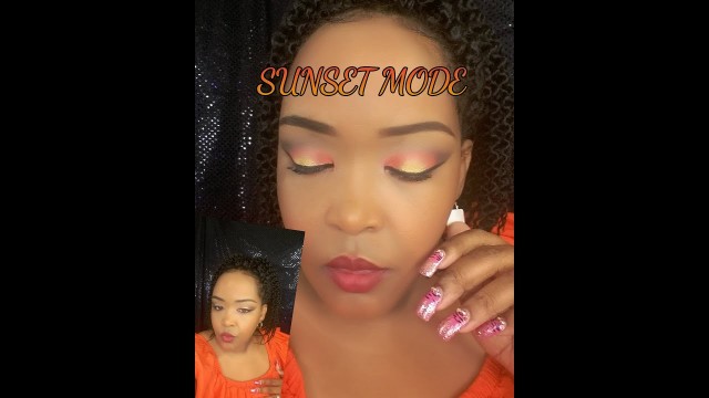 'Sunset Mode Look Feat. Sauce Box Cosmetics'
