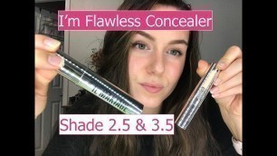 'ILMAKIAGE CONCEALER 2.5 & 3.5 SWATCHES | REVIEW'