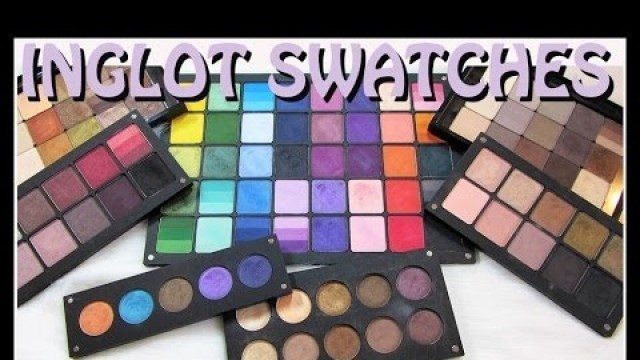 'Inglot SWATCH Fest! 105 EyeShadow Swatches.'