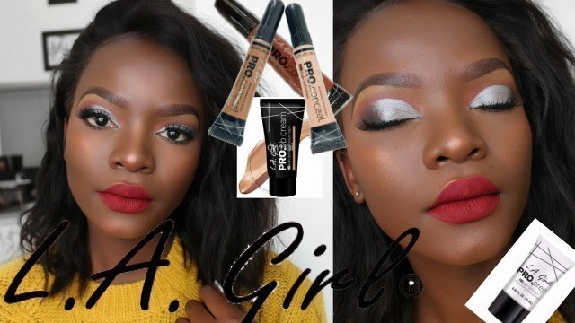 'LA GIRL :DRUGSTORE AFFORDABLE ONE BRAND MAKEUP TUTORIAL'