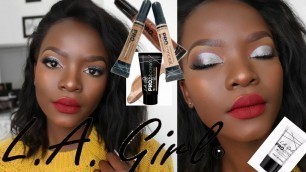 'LA GIRL :DRUGSTORE AFFORDABLE ONE BRAND MAKEUP TUTORIAL'