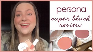 'persona cosmetics super blush review!'