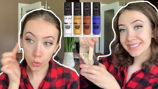 'Making my custom color foundation... AT HOME:O Ft: La Girl cosmetics'