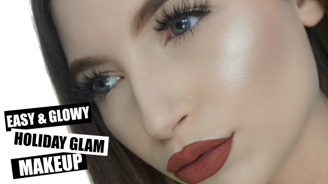 'EASY & GLOWY Holiday Glam Makeup Tutorial | Ft. Jeffree Star Cosmetics'