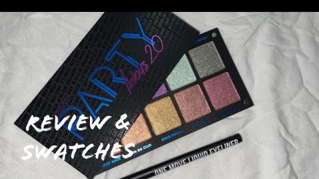 'INGLOT | PARTYLICIOUS 2.0 Eyeshadow Palette | ONE MOVE LIQUID EYELINER | Review and Swatches'