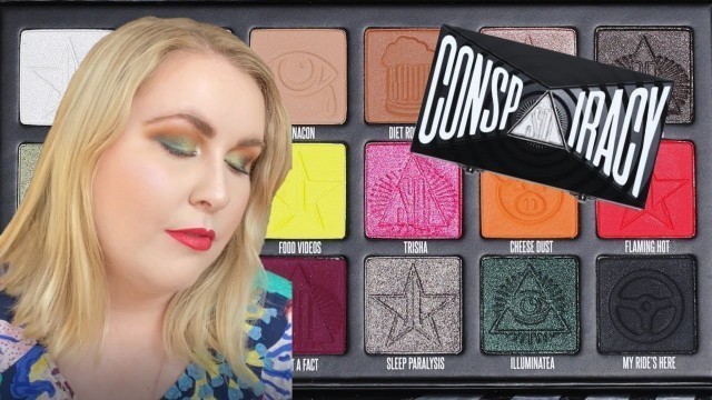 'What\'s the Illuminatea? Envious green look Shane Dawson x Jeffree Star Conspiracy palette'