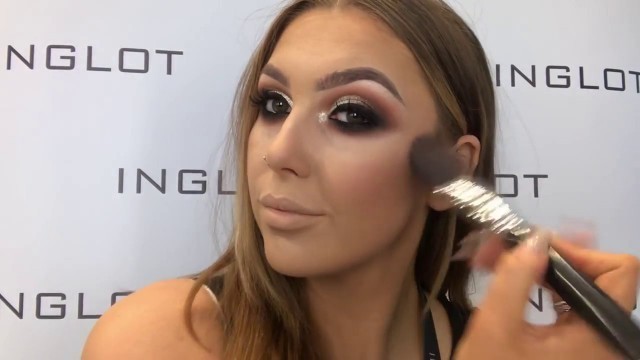 'Inglot Glam Eyes and Glowy Skin Makeup Tutorial'