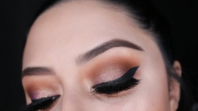 'Golden Purple Eye Makeup Tutorial Using Inglot Cosmetics'