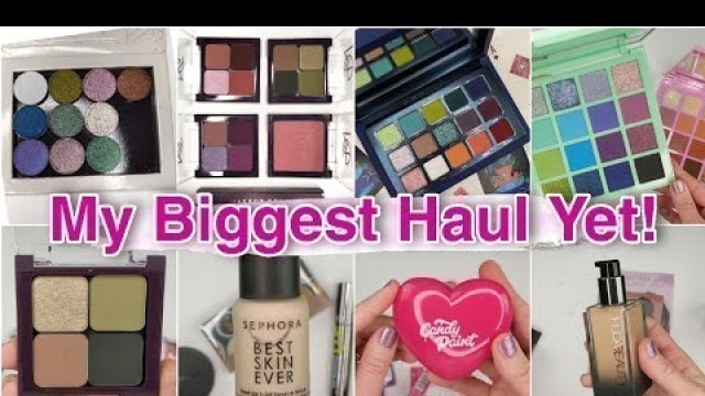 'NEW MAKEUP HAUL! KALEIDOS, MAKEUP GEEK, SYDNEY GRACE, SEPHORA, LA GIRL, & MORE'