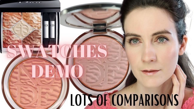 'NEW DIOR SUMMER DUNE 2021 Makeup collection | Comparison Swatches | Recreating Peter Philips look'