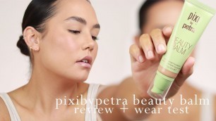 'pixi beauty balm high coverage foundation review + wear test in 100° ☀️  | alexa blake'
