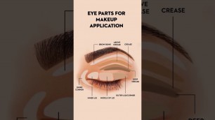 'Eye Parts For Makeup Application | Eye Makeup | #shorts | SUGAR Cosmetics'
