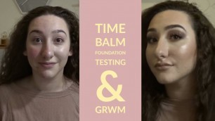 'TESTING The Balm Time Balm Foundation....ON ACNE | GRWM | Spring Eye Glam |'