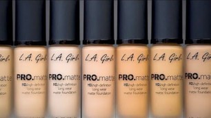 'Shades of L.A. Girl Pro Matte Foundation 2021 | MQ Makeup Queen'