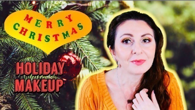 'Holiday Glam Makeup Look Trying New Products | Rare Beauty | Persona Cosmetics & more'