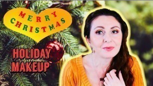 'Holiday Glam Makeup Look Trying New Products | Rare Beauty | Persona Cosmetics & more'
