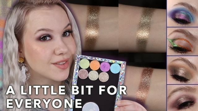 'Kristen Leigh Cosmetics Super Foils & Iridescent Brights Eyeshadows | Comparisons & 4 Looks'