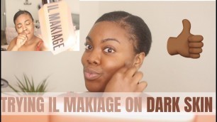 'IL MAKIAGE FOUNDATION REVIEW - IS IT FOR DARK SKIN TOO? REVIEWING COLOR 215 and 225 from IL MAKIAGE'