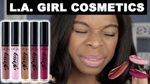 'LA Girl Cosmetics Glossy Plumping Lip Gloss Swatches | PuckerUpBabe'