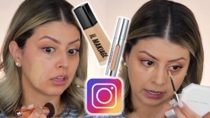 'INSTAGRAM MADE ME BUY IT!!! IL MAKIAGE FOUNDATION AND CONCEALER | REVIEW + FULL DAY WEAR TEST'