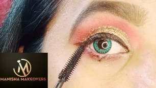 'glitter eye makeup# make-up look'