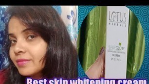 'Lotus white glow skin whitening and brightening cream/Lotus herbals review'