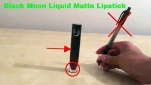 '✅  How To Use Black Moon Liquid Matte Lipstick Review'