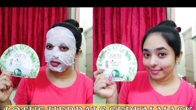 'Lotus Herbals Whiteglow Sheet Mask || Full Review and Demo || All Skin Type || By Anu'