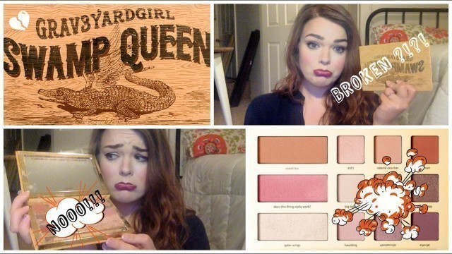 'BROKEN SWAMP QUEEN PALETTE :( | Grav3yard Girl +Tarte Swamp Queen Palette'