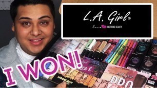 'Full Face with LA Girl Cosmetics I won Giveaway!!!'