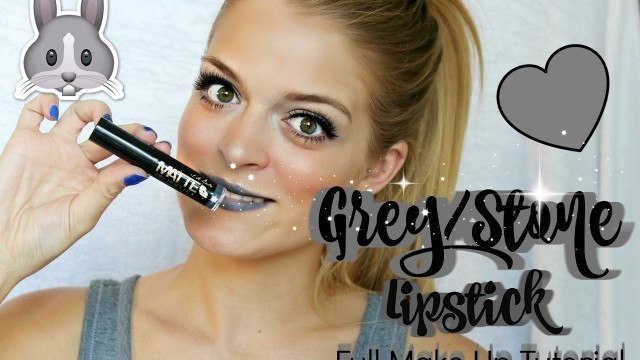 'Grey / Stone Lipstick Full Make Up Look || LA Girl Cosmetics | Tutorial'
