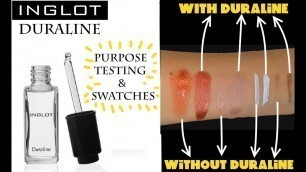 'INGLOT DURALINE Mixing Medium For Pigments And Dried Up Makeup - Review And Testing'