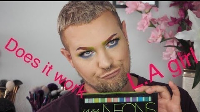 'L.A Girl Cosmetics Neon Palette REVIEW ( NIELS LAIGAARD)'