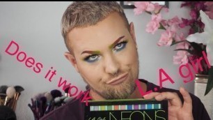 'L.A Girl Cosmetics Neon Palette REVIEW ( NIELS LAIGAARD)'