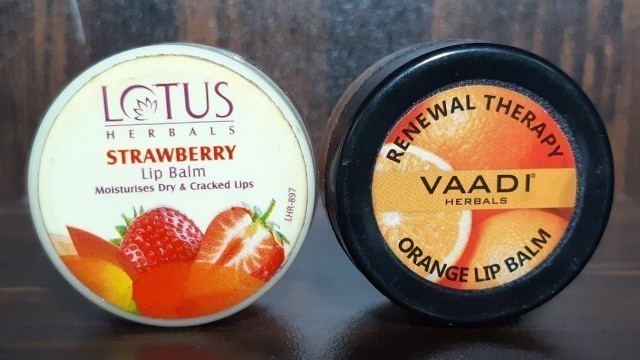 'Lotus herbals lipbalm vs vaadi herbals lipbalm review, must watch, which is best for teenagers'