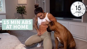'15 MIN ABS HOME WORKOUT - FOLLOW ALONG (NO WEIGHTS NEEDED)'