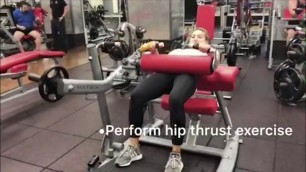 'How to Use the Hip Thrust Machine'