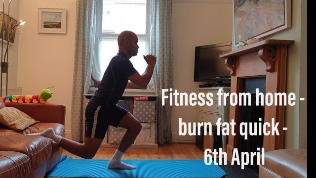 'Fitness from home. P.E. with Mr Doku. Wake up, shake up style. Monday 6th April 2020.'