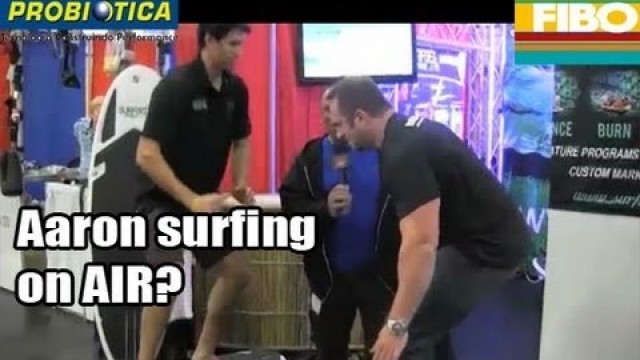 '13FIBO- Aaron Singerman air surfing with Surfset Fitness!'