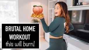 'THIS WILL SET YOUR LEGS & GLUTES ON FIRE! - HOME WORKOUT'