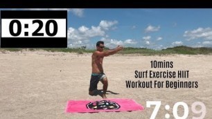 'Surf Exercise HIIT Workout For Beginners'