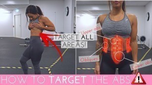 'HOW TO TARGET ALL AREAS OF THE ABS | EASY SIX-PACK & OBLIQUES WORKOUT'
