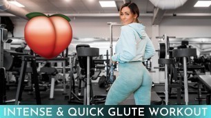 'GLUTE WORKOUT WITH ONLY BARBELLS (quick circuit!!)'