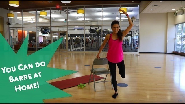 'Take Barre Online and At Home Using Just A Chair with Gainesville Health & Fitness'