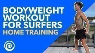 'Bodyweight Workout for Surfers - Home Training'